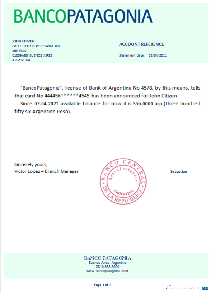 Download Argentina Bancopatagonia reference Photoshop template